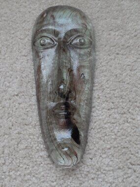 Art Glass Mask Sculpture